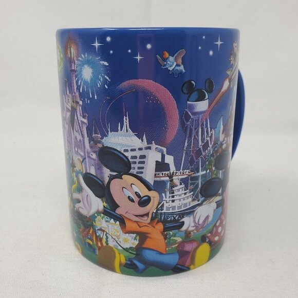 Walt Disney World Large Coffee Mug Fireworks Disney Castle Authentic Original - Picture 3 of 12